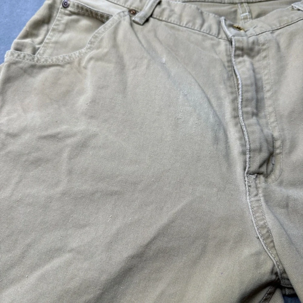 Polo Jeans Co.‎ Carpenter Pants Men 32x32 Tan Cotton Utility Workwear Vintage